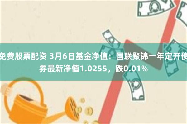 免费股票配资 3月6日基金净值：国联聚锦一年定开债券最新净值1.0255，跌0.01%