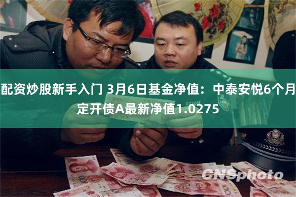 配资炒股新手入门 3月6日基金净值：中泰安悦6个月定开债A最新净值1.0275