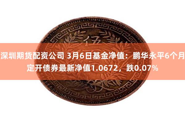 深圳期货配资公司 3月6日基金净值：鹏华永平6个月定开债券最新净值1.0672，跌0.07%