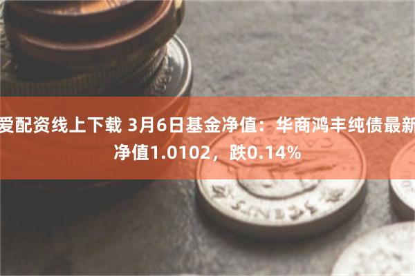 爱配资线上下载 3月6日基金净值：华商鸿丰纯债最新净值1.0102，跌0.14%