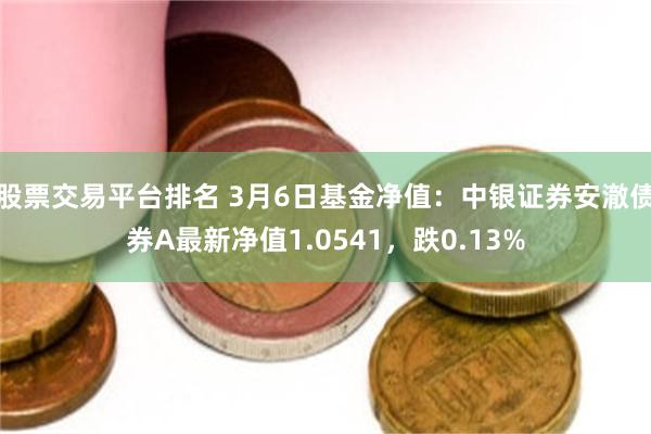 股票交易平台排名 3月6日基金净值：中银证券安澈债券A最新净值1.0541，跌0.13%