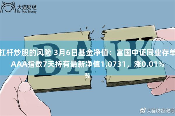 杠杆炒股的风险 3月6日基金净值：富国中证同业存单AAA指数7天持有最新净值1.0731，涨0.01%