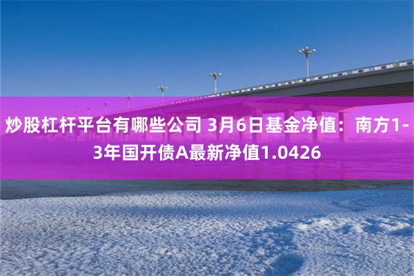 炒股杠杆平台有哪些公司 3月6日基金净值：南方1-3年国开债A最新净值1.0426