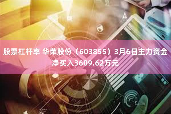 股票杠杆率 华荣股份（603855）3月6日主力资金净买入3609.62万元